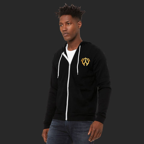 The Wailers Black Fleece Zip Hoodie